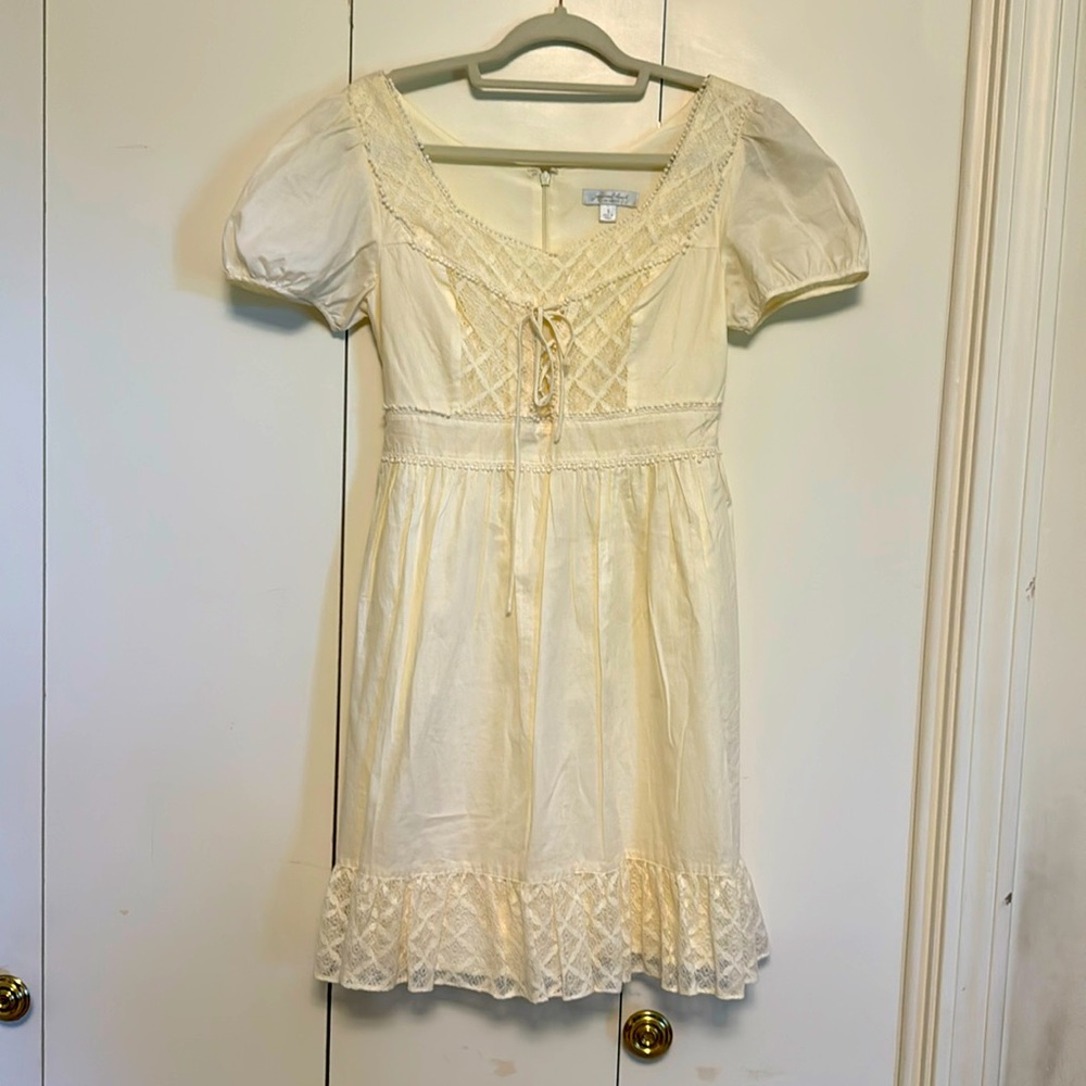 Cream mini dress